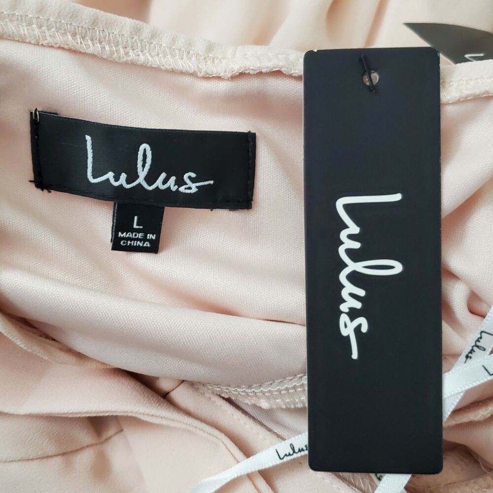 Lulu's Pink Halter Maxi Dress for Weddings - Picture 3 of 13